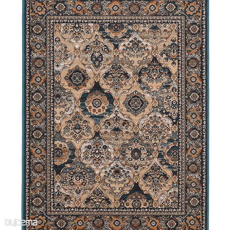 Luxus gyapjú szőnyeg ISFAHAN Forenza smaragdzöld/smaragdzöld