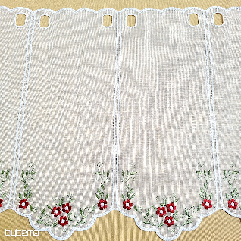 Ólomüveg függöny VIRÁGOK PIROS