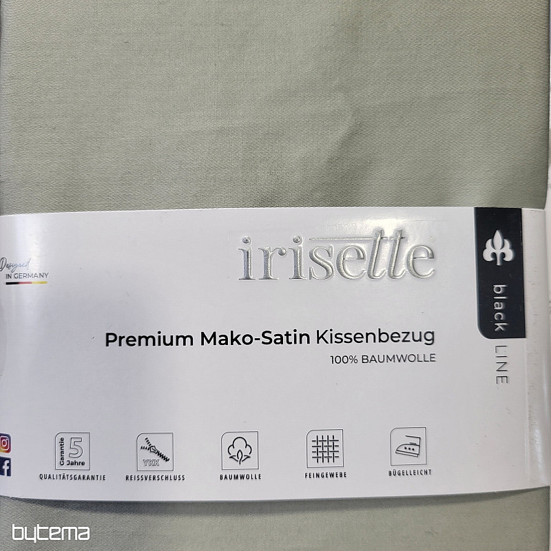 Szatén párnahuzat - zsálya 32