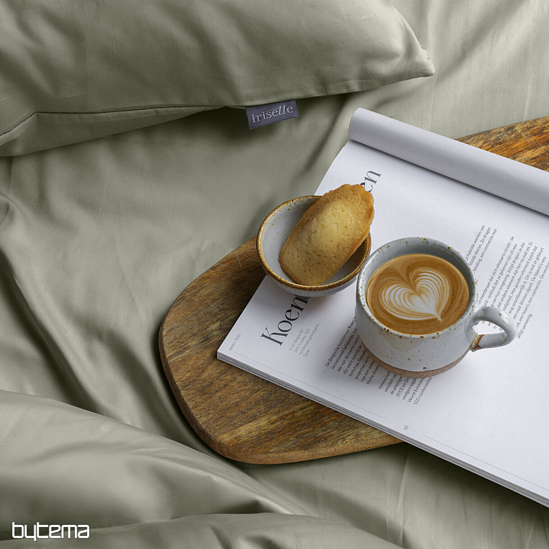 Szatén párnahuzat - zsálya 32