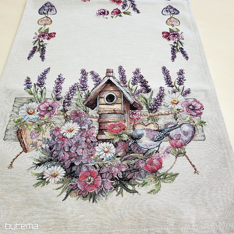 Gobelin terítő és sál MADÁRHÁZ