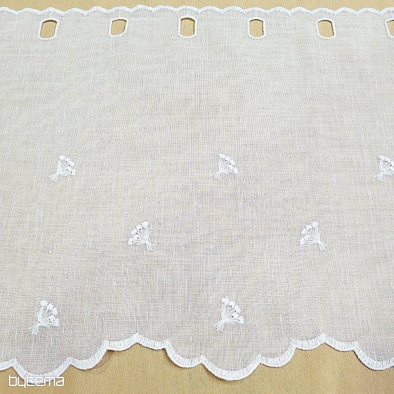 Ólomüveg függöny TULIPÁN MINI FEHÉR