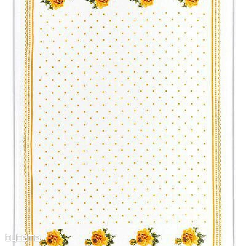 Nagymama törölközői, narancssárga rózsák