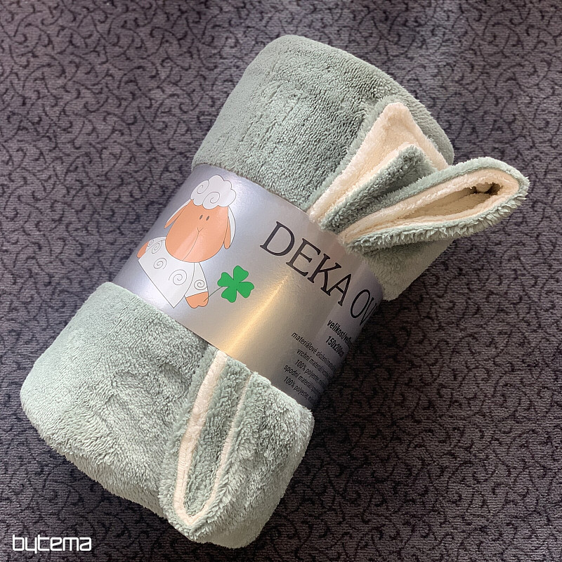 Bárány-bárány takaró ZSÁLYA ZÖLD