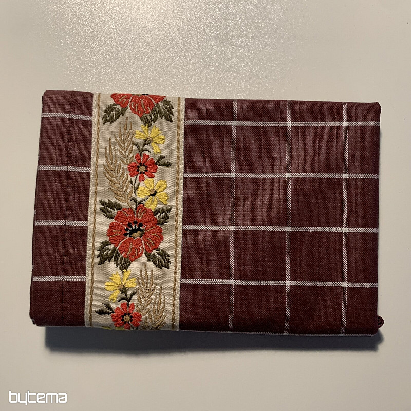 NAGYMAMI BARNA VIRÁGOKKAL KÉSZÜLT TÁLKÁK