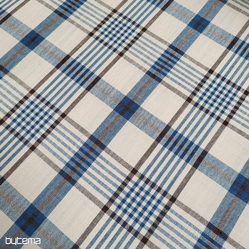 ANZOL KÉK Dekoratív szövet