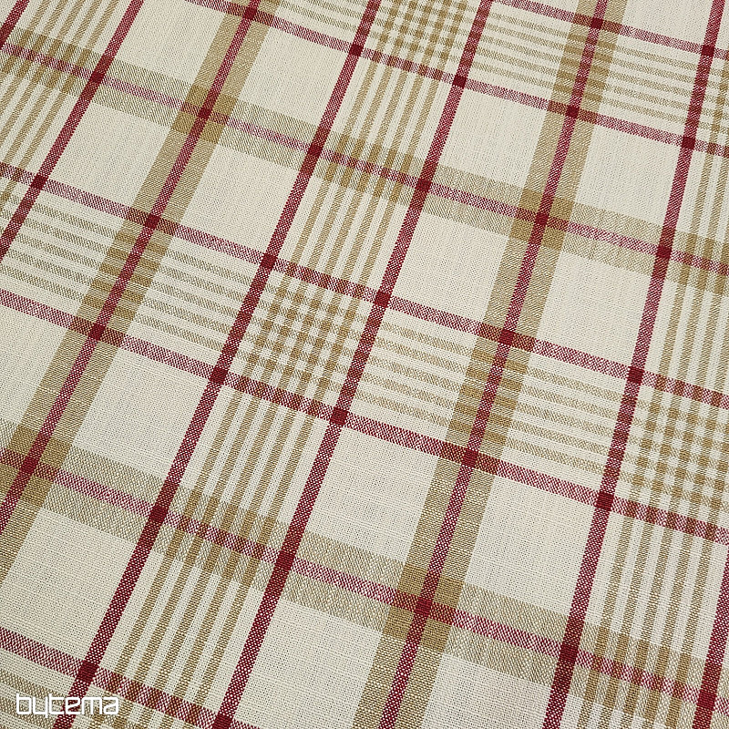 ANZOL RED dekoratív szövet