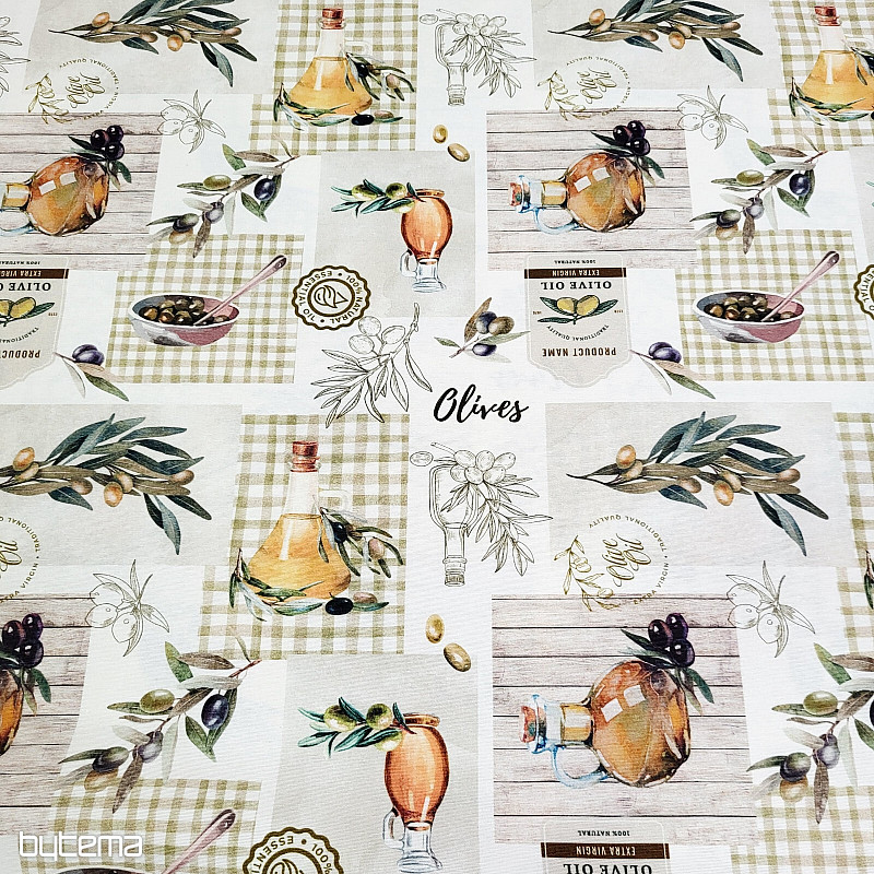 Dekoratív szövet OLIVES PICUAL