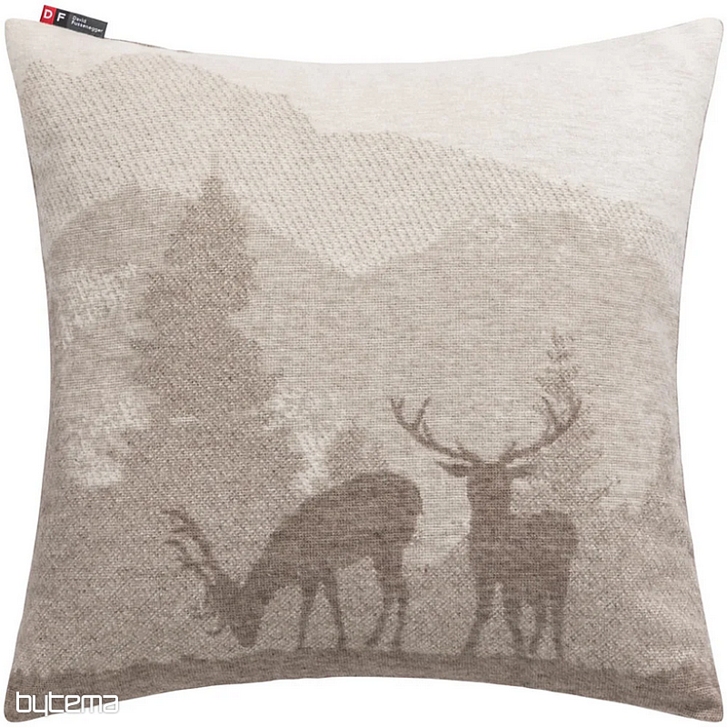 Dekoratív huzat DF JELEN SILVRETTA barna