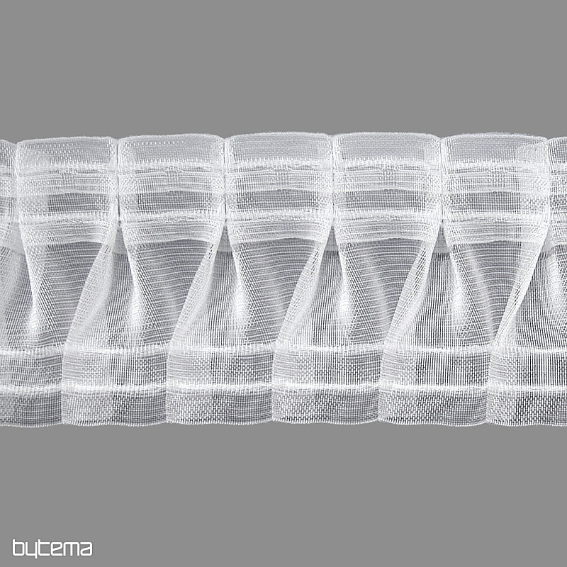 ZIGZAG függöny fodrozószalag 8 cm, 1:2