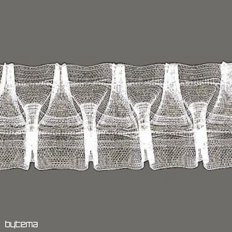 ZIGZAG függöny fodrozószalag 5 cm, 1:2