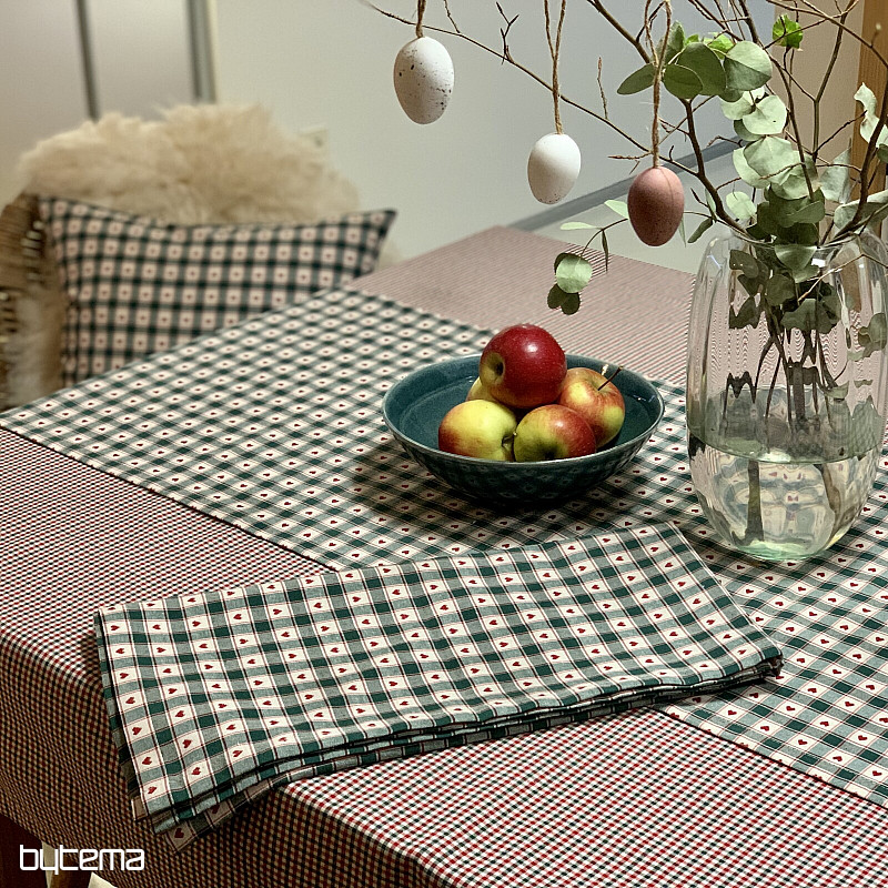 MAXI CORET terítő és sál zöld