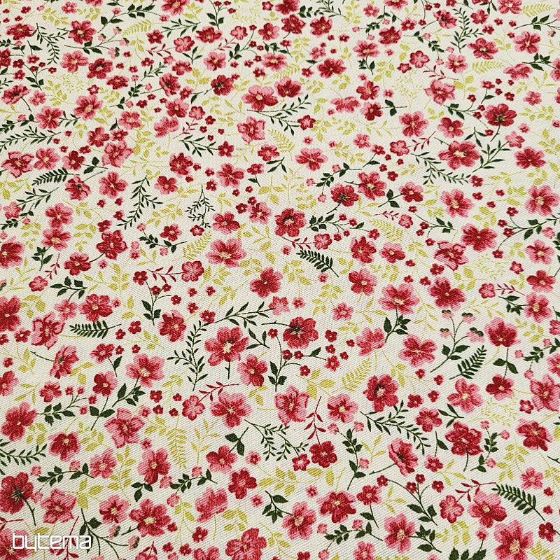 CIRI piros dekoratív szövet