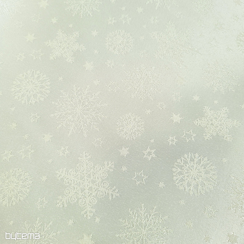 Dekoratív egyszínű anyag PELYHEK KEVERÉK KRÉM