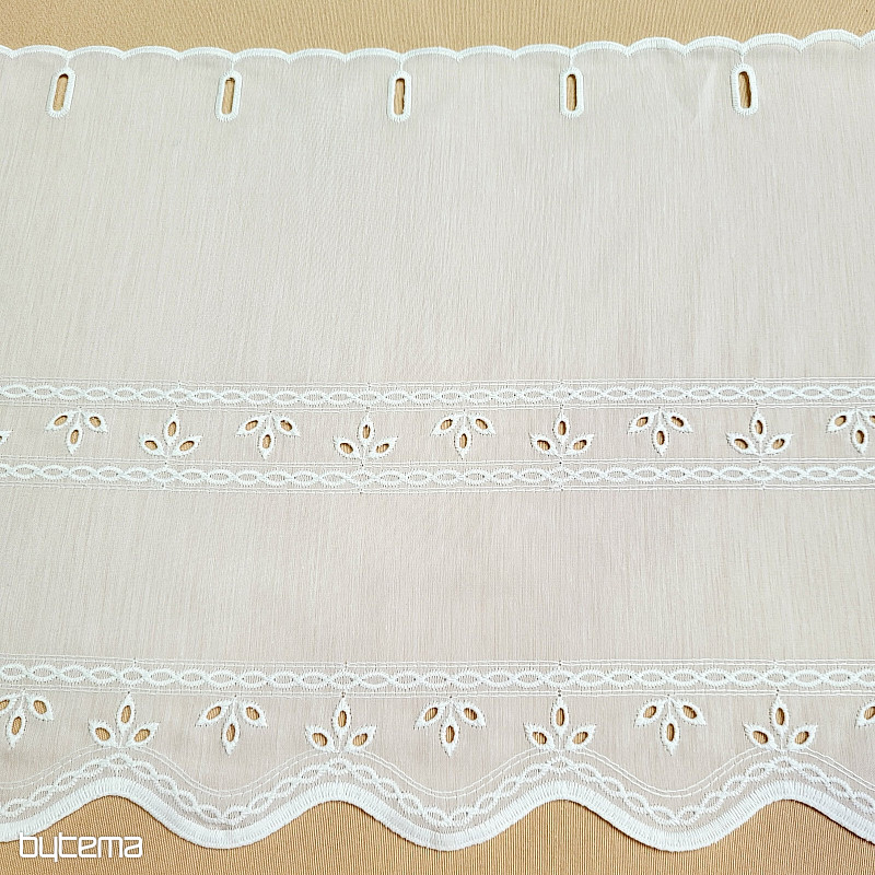 Függöny ólomüveghez GERSTER 11885 krémszínű