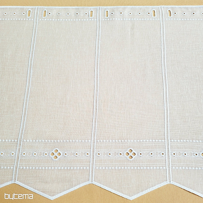 Függöny ólomüveghez GERSTER 11884 fehér