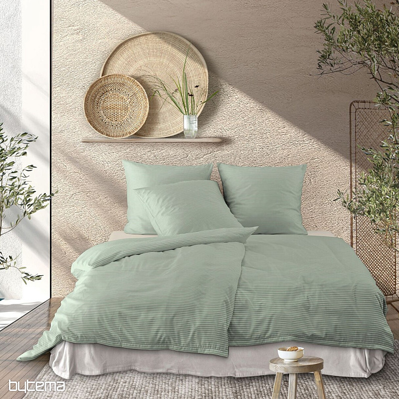 IRISETTE luxus pamutszatén TOKIO 8607-30 zöld