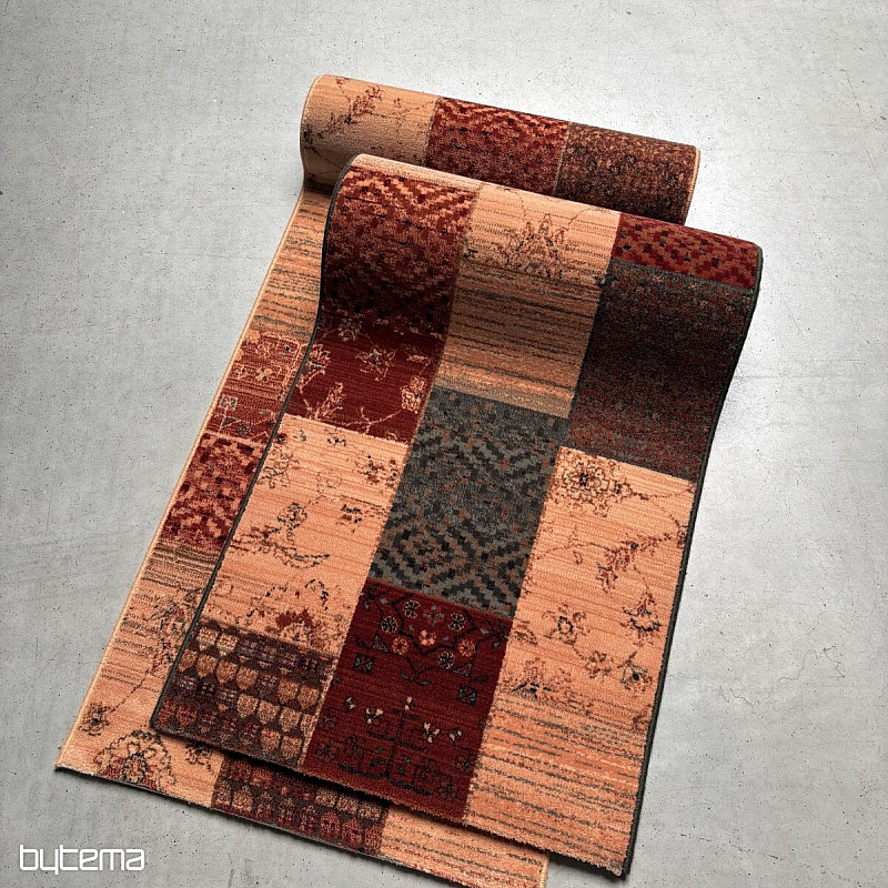 Luxus gyapjú futófelület ROYAL PATCHWORK zöld
