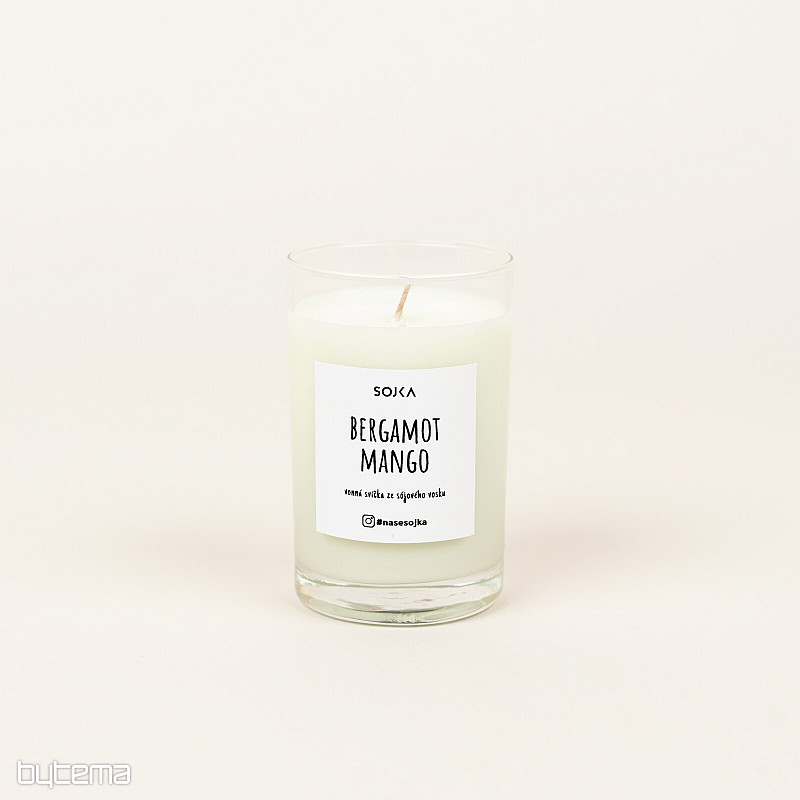 BERGAMOT - MANGÓ illatú szójagyertya