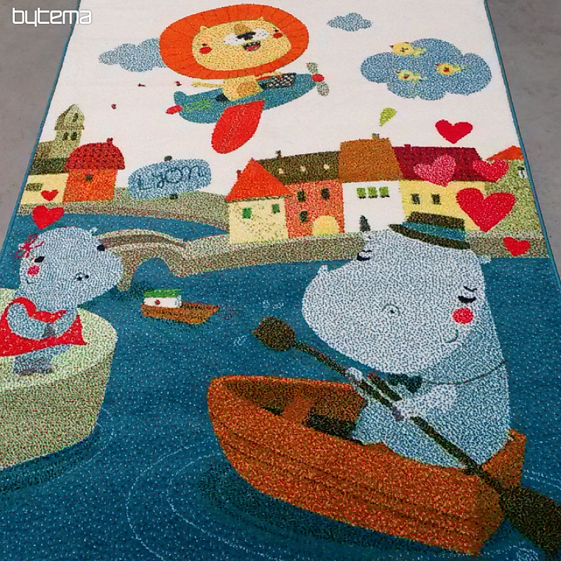 Gyerek darabszőnyeg vízilovak