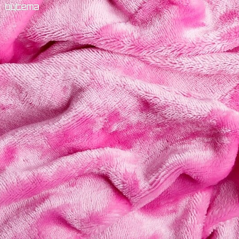 kiságy lepedő MIKROFLANEL rózsaszín sötét