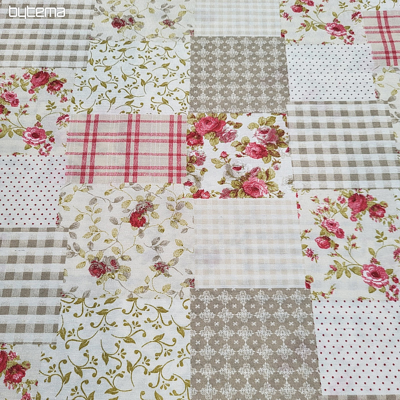 Dekoratív anyag ROSE MARTA patchwork