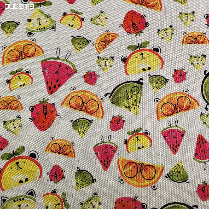 Dekoratív szövet FRUIT digitális nyomtatás