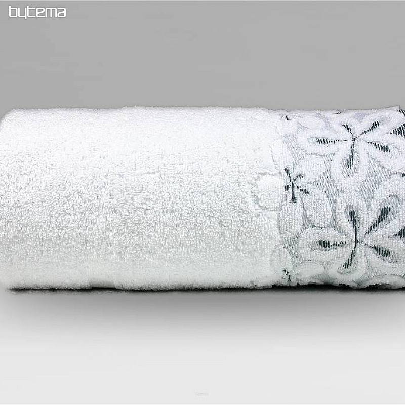 Luxus törölköző és fürdőlepedő BELLA fehér