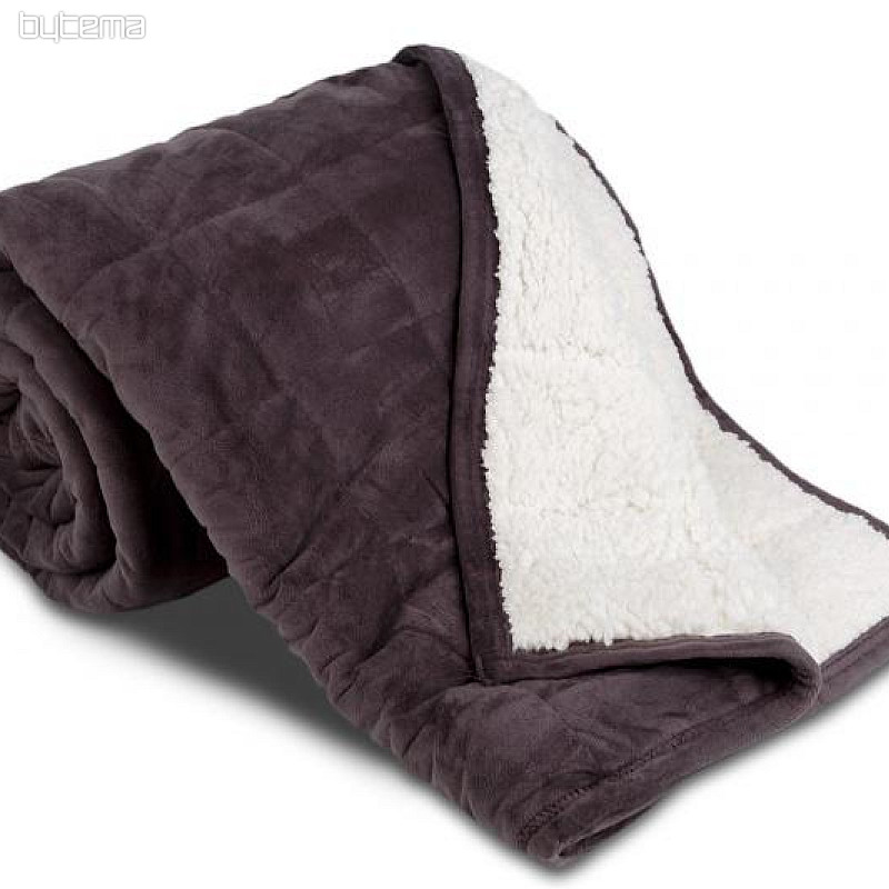 mikroszálas takaró EXTRA SOFT SHEEP varrás szürke antracit