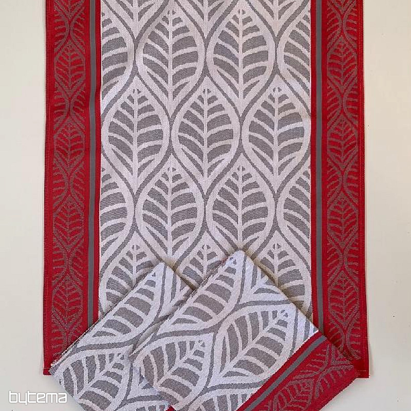 Törölközők PIROS LEVELEK 3 db