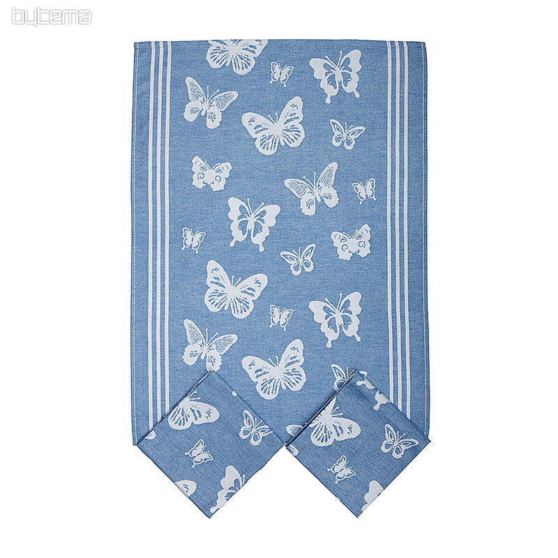 Törülközők BUTTERFLIES BLUE 3 db