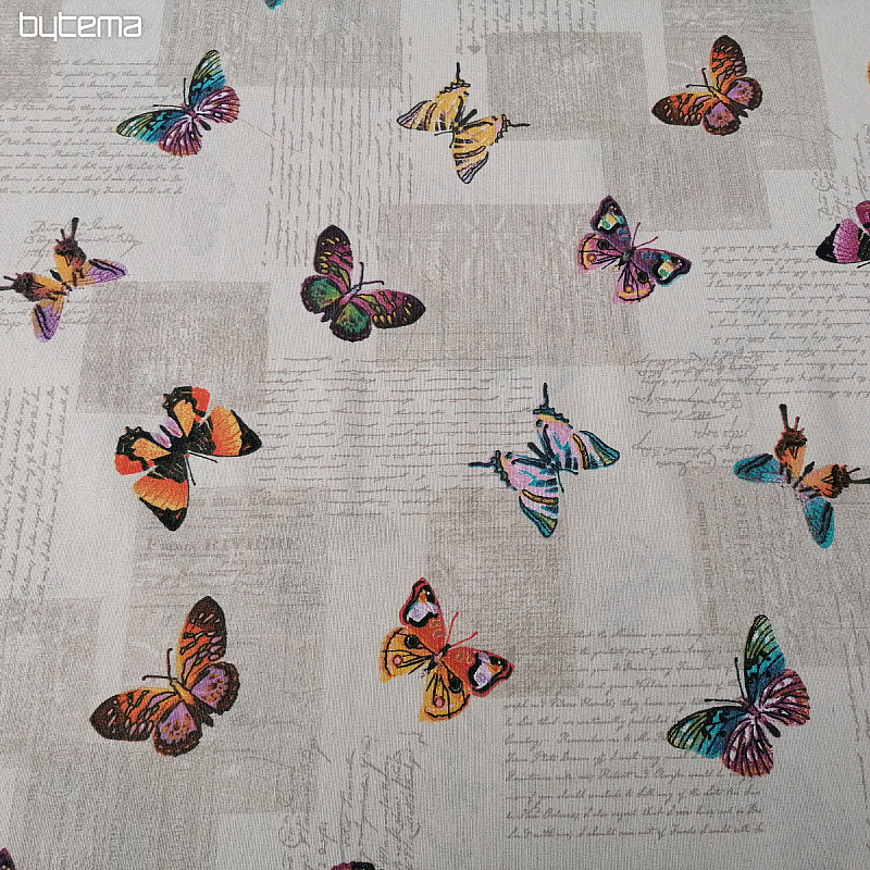 Dekoratív szövet PILLANGÓK papillon