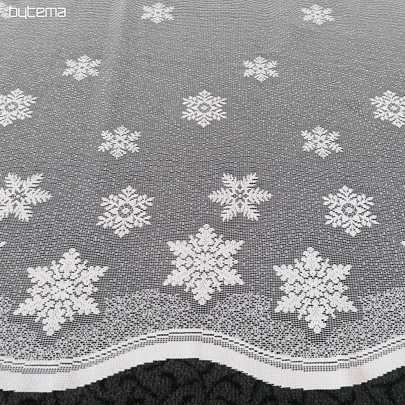 KARÁCSONY jacquard függöny ólomüveghez FLOKS II