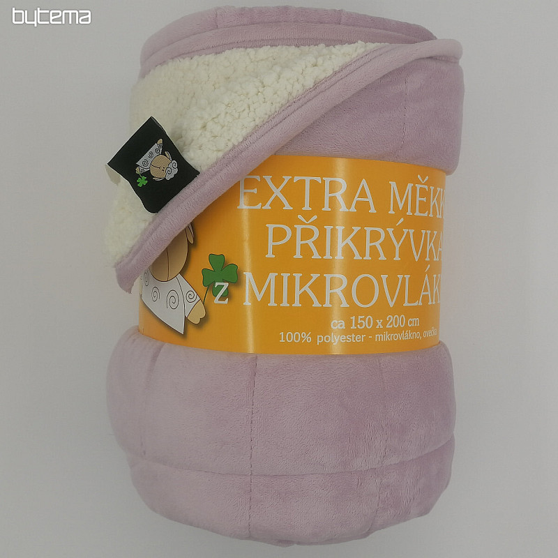 mikroszálas takaró EXTRA SOFT SHEEP lila varrás