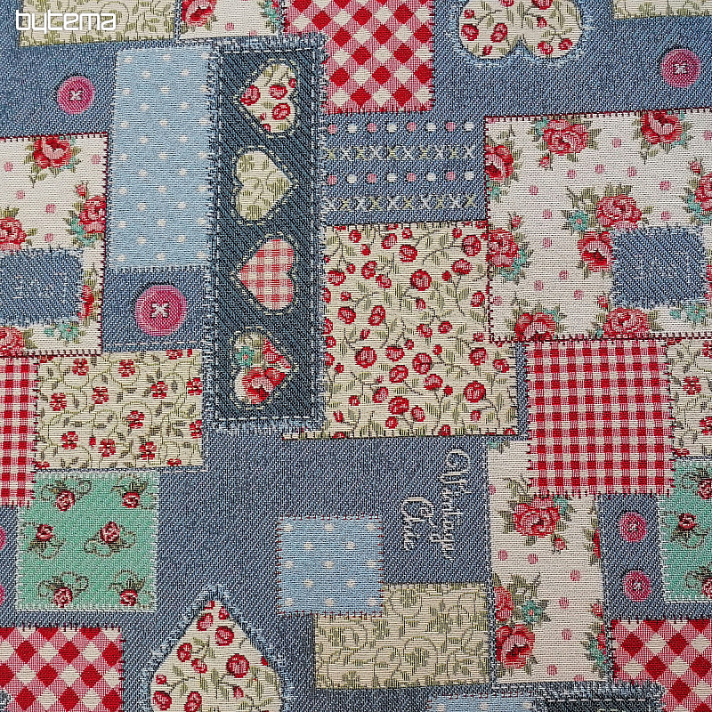 Gobelin abrosz, sál Vintage patchwork