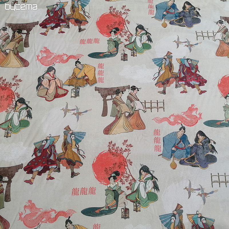 Dekoratív szövet JAPÁN KRÉMEZŐK