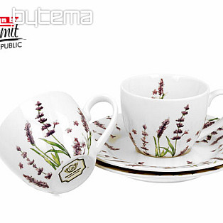 Porcelán eszpresszó bögrék szett 2 db Lavender E šapo