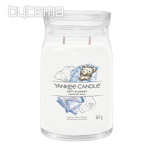 gyertya YANKEE CANDLE illat SOFT BLANKET üveg nagy 2 WICKS