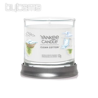 gyertya YANKEE CANDLE illat CLEAN COTTON TUMBER SMALL