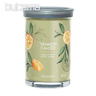 gyertya YANKEE CANDLE illat ZSÁLYA és CITRUS TUMBER LARGE 2 kanóc