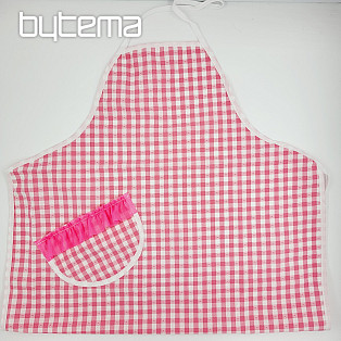 Kötény vállpántos PINK HEART