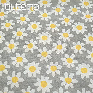 Dekoratív szövet DAISIES GREY