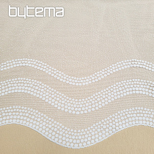Jacquard függöny DOTS fehér