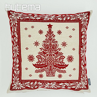 Karácsonyi gobelinhuzat FOLK CHRISTMAS 3 piros