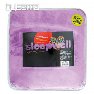 Mikroflanel lepedő SLEEP WELL LILA