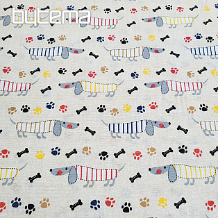 Dekoratív anyag DACHSHUND MORRIS szürke