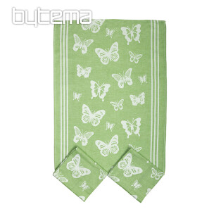 Törülközők BUTTERFLIES GREEN 3db