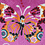 Gyermek szőnyeg MONDO 114 pillangók - rózsaszín