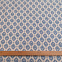 Pamutszövet FOLK BLUE LEAVES