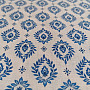 Pamutszövet FOLK BLUE LEAVES